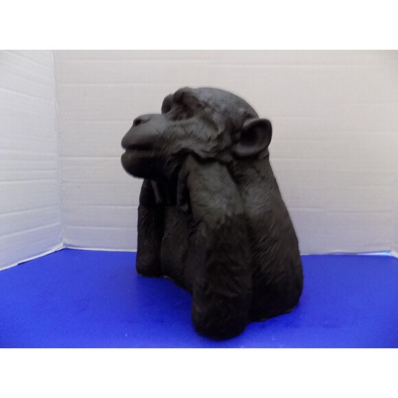 NEW Monkey Ape Statue Posing For Photo Figurine Home Decor Chimp Chimpanzee - Picture 3 of 8